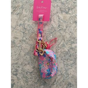 Lily Pulitzer Signature Pastel Floral Dog lead and bag holder
